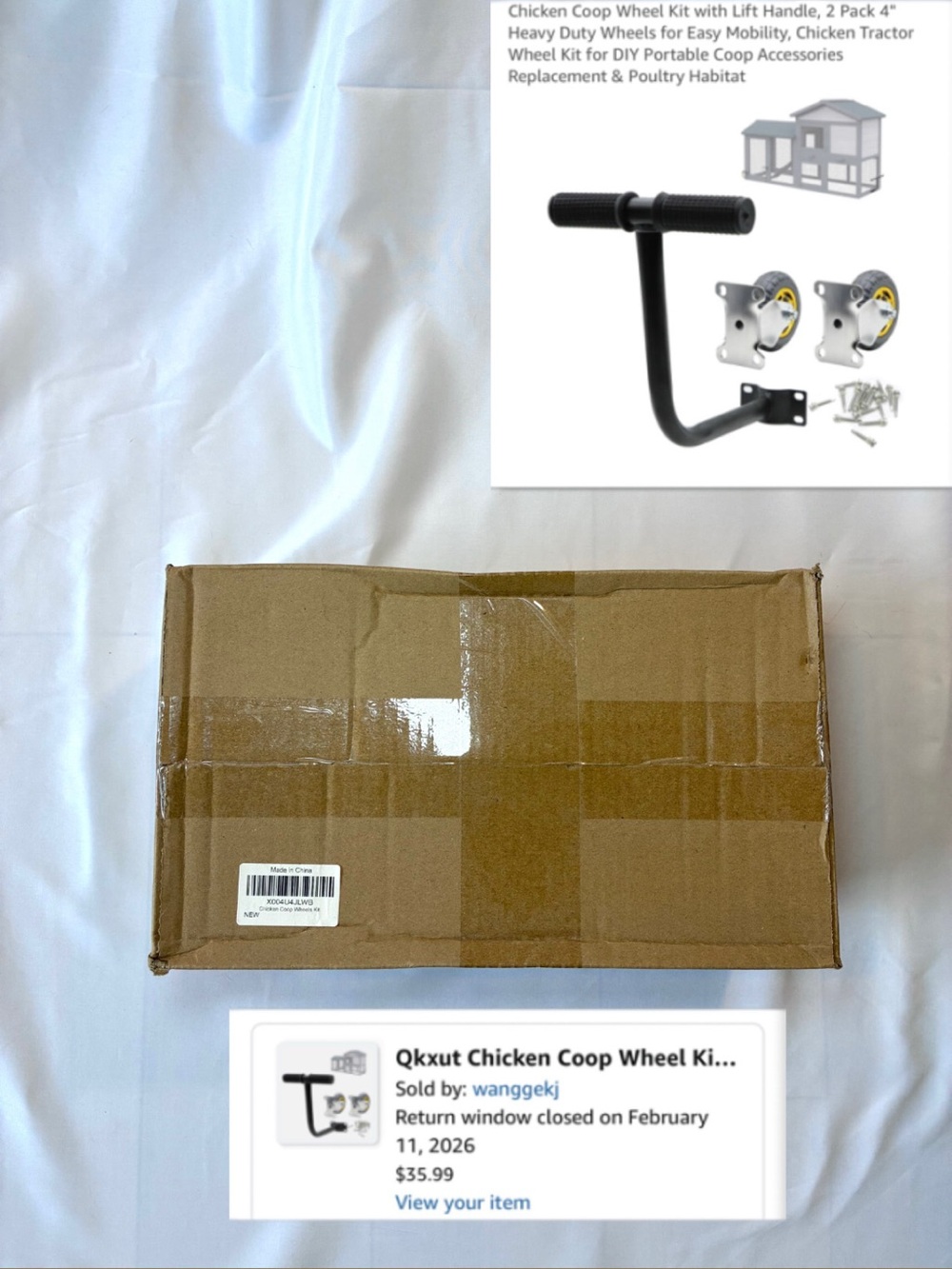 Chicken Coop Wheel Moving Kit